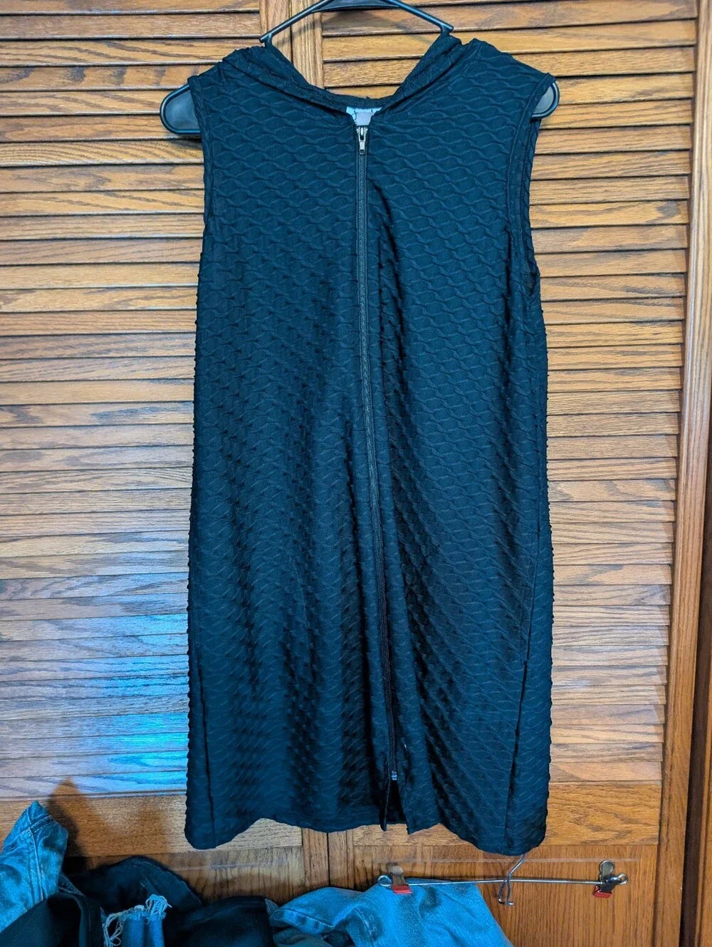 Jordan Taylor Ladies‎ Hooded Swim Cover Black Size Medium